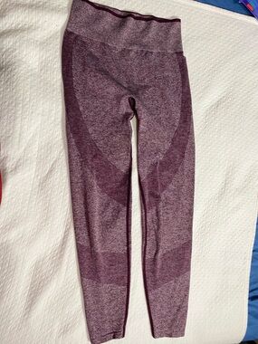 PINK Victoria's Secret Marled Plum Kids Seamless Leggings